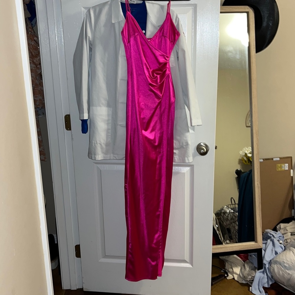 Hot pink formal dress, size XS